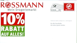 BRD Burgwedel Postwurf - Alle- FRW Rossmann GmbH Drogeriemarkt Doc Morris Apotheke Aspirin Iberogast Bepanthen - Pharmacie