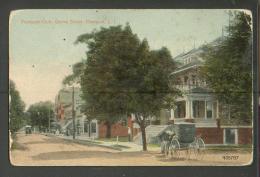 FREEPORT, L.I. , FREEPORT CLUB  , GROVE STREET   ,  OLD POSTCARD, M - Long Island