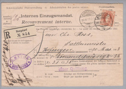 Heimat BE Burgdorf 1903-05-20 R-Einzugsmandat 30Rp. Stehende Helvetia Zu#68E - Lettres & Documents