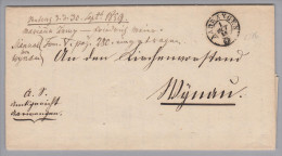 Heimat BE Aarwangen 1859-10-01 Brief Nach Wynau - Cartas & Documentos