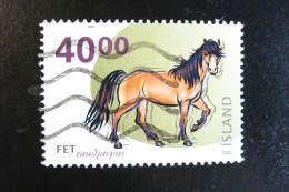 Islande - Année 2001 - Cheval Islandais "Fet" - Y.T. 915A - Oblitéré - Used - Gestempeld. - Usati