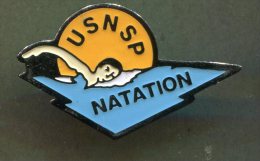 Pin´s - USNSP Natation - Union Sportive De Nemours Et De St Pierre - Seine Et Marne - Nuoto