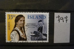 Islande - Année 1996 - Europa "Femmes Célèbres" - Y.T. 797  - Oblitéré - Used - Gestempeld. - Used Stamps