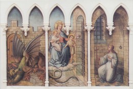 LICHTERVELDE   : St.-Jacobuskerk:  De Heilige Margaretha, Maagd En Martelares. Fresco Aangebracht In 1910. - Lichtervelde