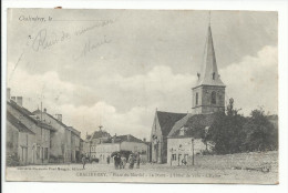 CHALINDREY (52) Place Du Marché,la Poste , L'église - Chalindrey