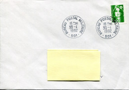 BPM 501 - Cachet à Date Avec Heure - 30/04/1992 - R985 - Military Postmarks From 1900 (out Of Wars Periods)