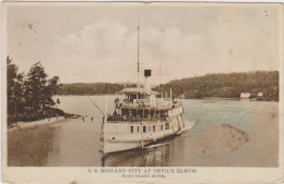 S.S. MIDLAND CITY AT DEVIL´S ELBOW. 30,000 Island Route - Thousand Islands