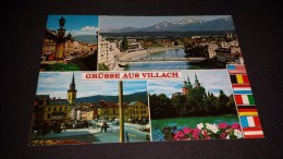 C-5170 CARTOLINA GRUSSE AUS VILLACH - VARIE VEDUTE - PONTE FIUME PANORAMA - Villach