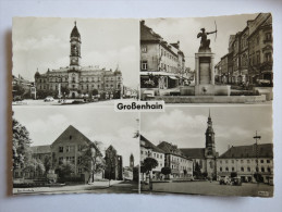 (4/5/96) AK "Großenhain" Rathaus, Dianabrunnen, Berufschule Und Markt - Grossenhain