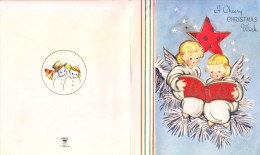 VERY OLD & VINTAGE GREETINGS CARD - CHRISTMAS AND NEW YEAR GREETINGS - PRINTED AT U.S.A. - Andere & Zonder Classificatie