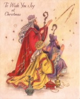 VERY OLD & VINTAGE GREETINGS CARD - CHRISTMAS AND NEWYEAR GREETINGS - HALLMARK CARD - Autres & Non Classés