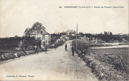 GUENROUET  ROUTE DE PLESSEE A SAINTE-CLAIR   BELLE  CARTE ANIMEE - Guenrouet