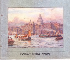 VERY OLD & VINTAGE GREETINGS CARD - CHRISTMAS AND NEW YEAR GREETINGS - PRINTED IN ENGLAND - Otros & Sin Clasificación