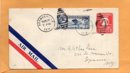 LIndbergh Flight Dec 27 1927 Air Mail Cover Mailed - 1c. 1918-1940 Storia Postale