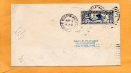 LIndbergh Flight March 1 1928 Air Mail Cover Mailed - 1c. 1918-1940 Brieven