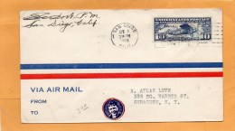 LIndbergh Flight April 4 1928 Air Mail Cover Mailed - 1c. 1918-1940 Covers