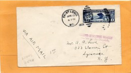 LIndbergh Flight April 18 1928 Air Mail Cover Mailed - 1c. 1918-1940 Covers