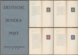 Minister Card - Ministerkarte Typ I, Michel-Nr. 200-03, " Wohlfahrt 1954: Kollwitz, Werthmann, Oberin, Pappenheim " RR X - Cartas & Documentos
