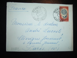 LETTRE POUR LA FRANCE TP EUROPA 3F OBL. 11.3.65 REMICH A LA MOSELLE LE SOLEIL SE MET EN BOUTEILLE - Covers & Documents