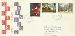 Great Britain 1967 Painters Addressed FDC - 1952-71 Ediciones Pre-Decimales