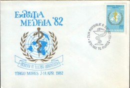 Romania- Occasionally Cover 1986- Medicine, World Health Organization (WHO), " Medicine In The Service Of Humanity " - WGO