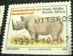 South Africa 1993 Endangered Animals Diceros Bicornis 45c - Used - Gebruikt