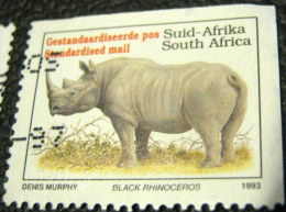 South Africa 1993 Endangered Animals Diceros Bicornis 45c - Used - Gebruikt