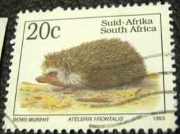 South Africa 1993 Endangered Animals Atelerix Frontalis 20c - Used - Gebruikt