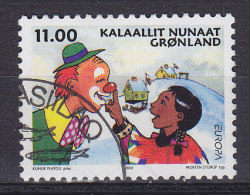 Greenland 2002 Mi. 385    11.00 Kr Europa CEPT Zirkus Circus Clown - Oblitérés