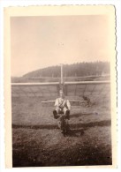 Altes Foto Mit Flugzeug , Fluggerät , 30er Jahre , Segelflugzeug , Flieger !!! - Aviation