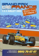 Magny Cours GP De France F1 Dépliant De 10 Pages Pour Réservation Des Billets - Car Racing - F1