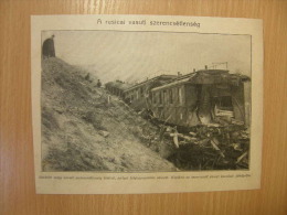 Romania Resica Train Accident - Backside Bukowina  - WWI-grande Guerre 1914-18 - Print   W91 - Autres & Non Classés