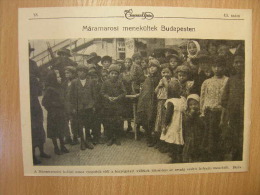 Hungary Budapest - Romania -Ukraine - Refugees From  Maramaros Maramures -  - WWI-grande Guerre 1914-18 - Print   W117 - Autres & Non Classés