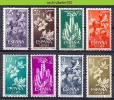 Muk037 FLORA BLOEMEN CACTUS FLOWERS SUKKULENTEN BLUMEN KAKTEEN FLEURS ESPANA SAHARA 1962 PF/MNH # - Cactus