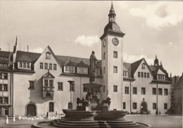 CPA FREIBERG- CITY HALL, SQUARE, FOUNTAIN - Freiberg (Sachsen)