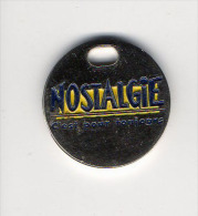 Jeton  De  Caddie  NOSTALGIE  C' Est  Pour  Toujours  Verso  Sofrec  Paris - Trolley Token/Shopping Trolley Chip