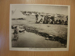 Kurds Ibrahim Pasa The Kurds Chieftain's   Military Camp - WWI-grande Guerre 1914-18 - Print   W128 - Autres & Non Classés