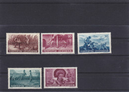 LUXEMBURGO   YVERT  167/71    MH  * - 1940-1944 German Occupation