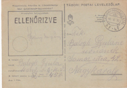 PRIVATE POSTCARD, SENT FROM HUNGARY TO ROMANIA, 1944 - Lettres & Documents