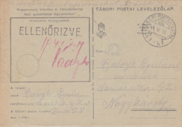 PRIVATE POSTCARD, SENT FROM HUNGARY TO ROMANIA, 1944 - Lettres & Documents