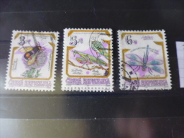 TIMBRE OBLITERE DE TCHEQUIE   YVERT N°72.74 - Used Stamps