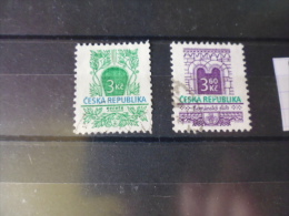 TIMBRE OBLITERE DE TCHEQUIE   YVERT N°92.93 - Used Stamps