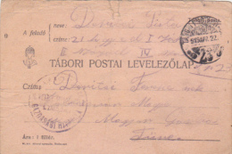 MILITARY POSTCARD, COMMERCIAL CHAMBER, HUNGARY,1919 - Used Stamps