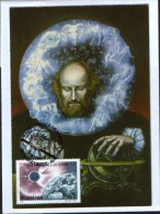 Romania-  Maxicard,carte Postale Maximum 1999-Astrology, Total Eclipse Of The Sun ,The Astrologer - Astrology