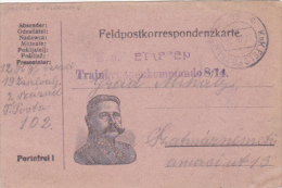 MILITARY POSTCARD, CENSORED, HUNGARY,1916 - Used Stamps