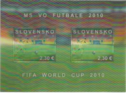 Slovakia 2010. FIFA WORLD CUP South Africa 3D  Sheet MNH - Unused Stamps