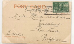US - Vf  LOUISIANA PURCHASE EXPOSITION Sc. # 323 On 1904 POSTCARD From The Exposition To BELGIUM -COMM CANCEL -see SCAN - Briefe U. Dokumente