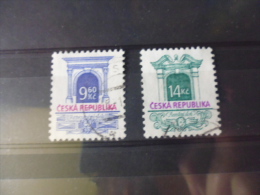 TIMBRE OBLITERE DE TCHEQUIE   YVERT N° 87+89 - Used Stamps