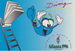 JEUX  OLYMPIQUES D'ATLANTA 1996 : PLONGEON  IZZY  MASCOTTE DES JEUX - Giochi Olimpici