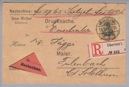 Heimat SO Fulenbach 1901-09-13 Langstempel Im Kasten Ankunft Auf R-Nachnahme Von Elberfeld - Brieven En Documenten